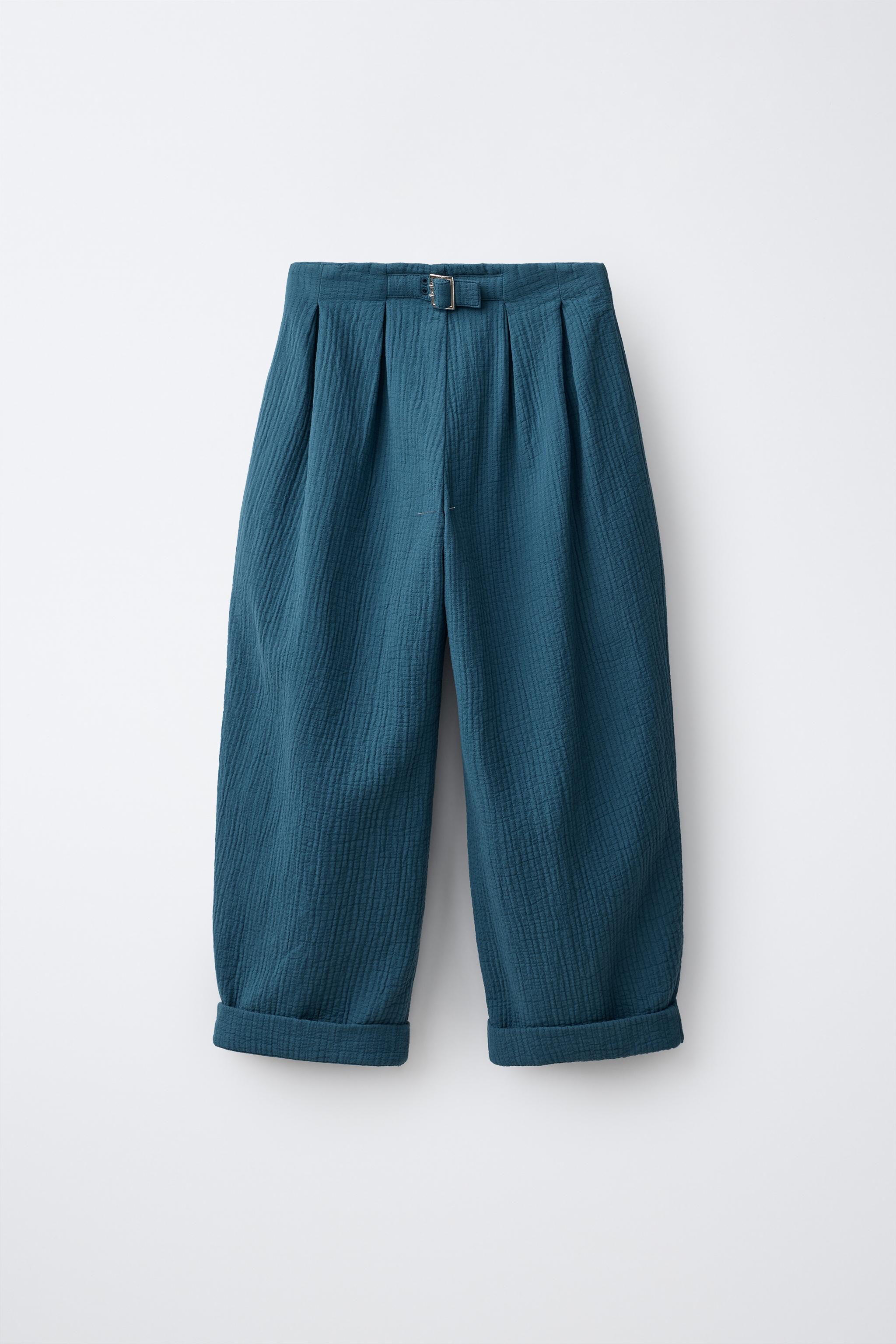 TEXTURED BALLOON PANTS